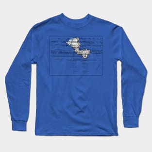 Experimental MRI Image 1974 in ASCII Long Sleeve T-Shirt